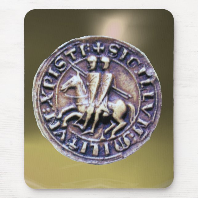 Alfombrilla De Ratón SELLO DE LA PLANTILLA DE LOS CABALLOS gris (Frente)