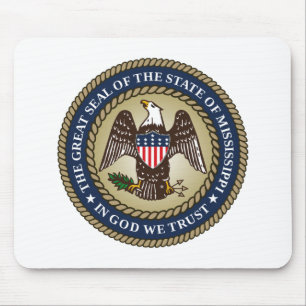 Alfombrilla De Ratón Sello de Misisipi (Estado de los Estados Unidos)
