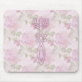 Alfombrilla De Ratón Sello mesiánico Mousepad floral