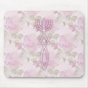 Alfombrilla De Ratón Sello mesiánico Mousepad floral