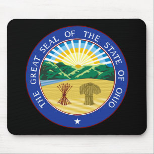 Alfombrilla De Ratón Sello Mousepad del estado de Ohio