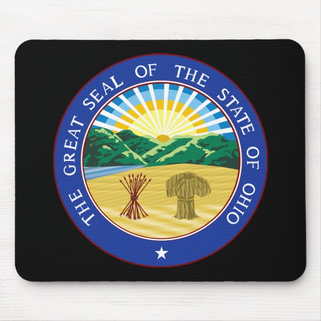 Alfombrilla De Ratón Sello Mousepad del estado de Ohio (Frente)