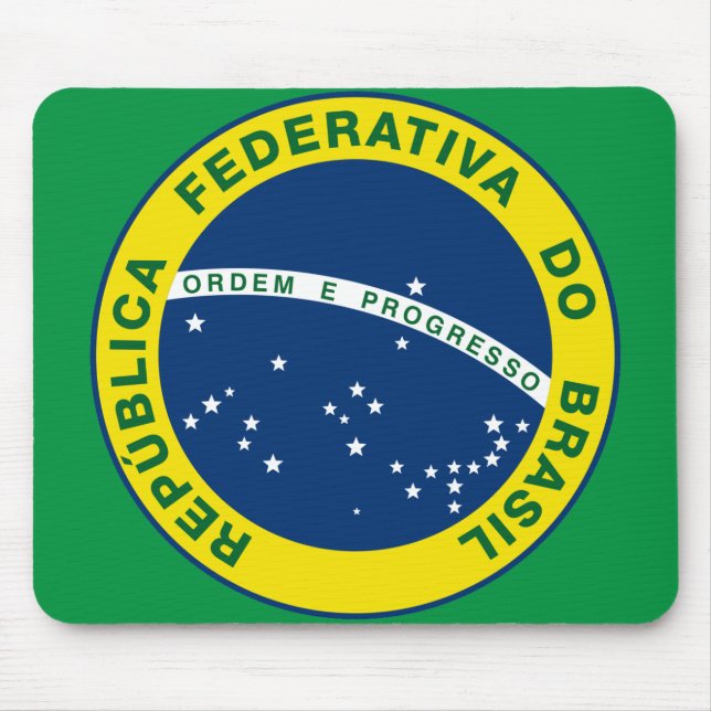 Alfombrilla De Ratón sello nacional de Brasil (Frente)