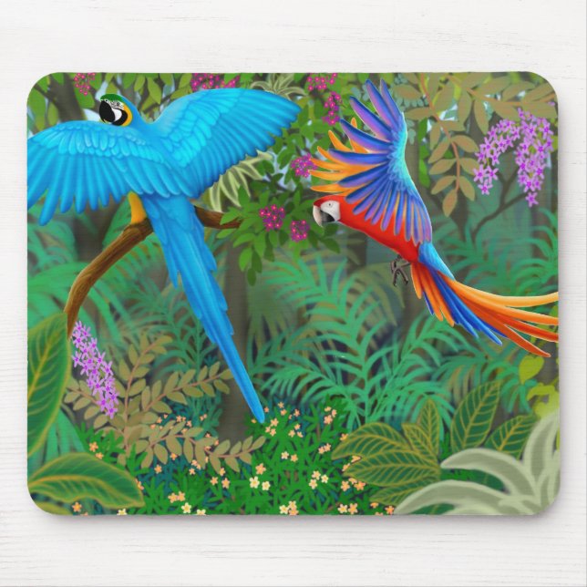 Alfombrilla De Ratón Selva Mousepad del Macaw (Frente)