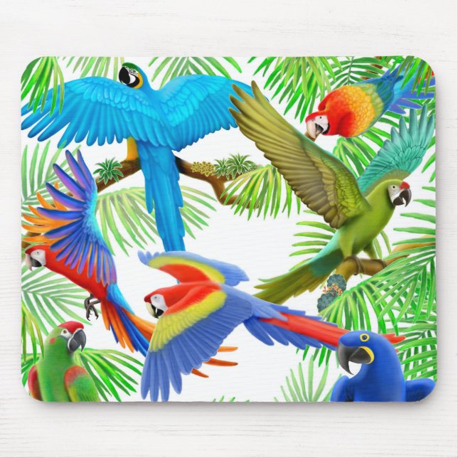 Alfombrilla De Ratón Selva Mousepad del Macaw (Frente)