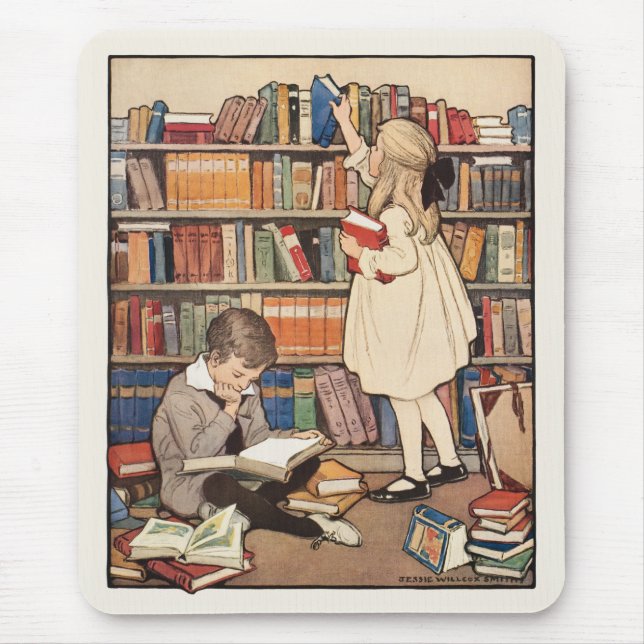 Alfombrilla De Ratón Semana del libro infantil de Jessie Willcox Smith (Frente)