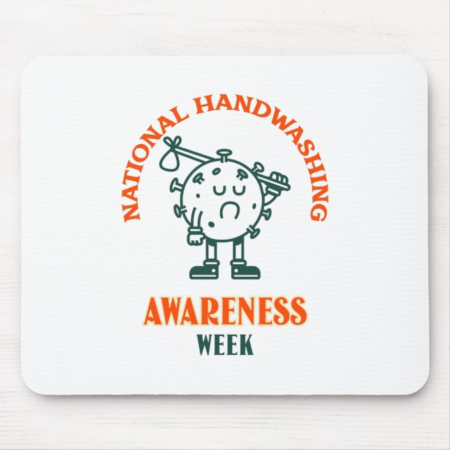 Alfombrilla De Ratón Semana nacional de sensibilización sobre el lavado (Frente)