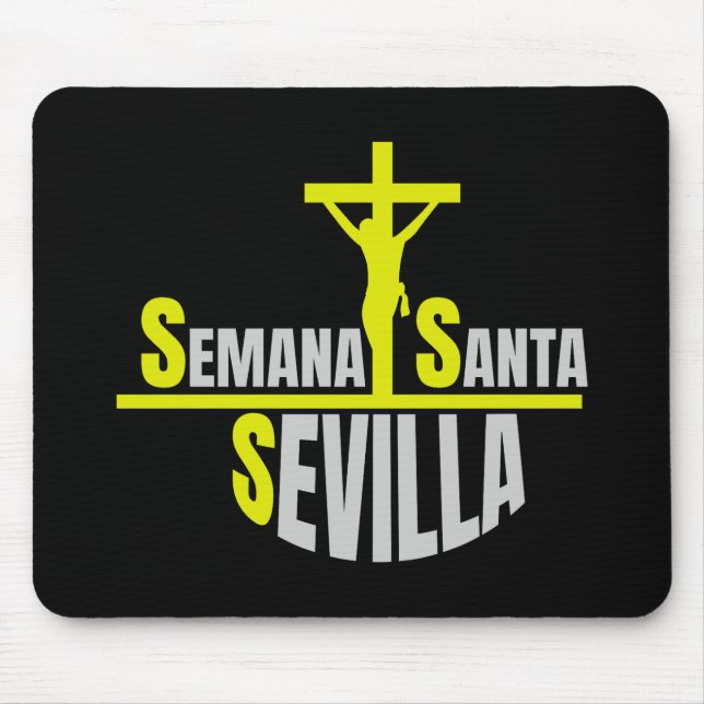 Alfombrilla De Ratón Semana Santa Sevilla – Diseño Religioso Inspirador (Frente)
