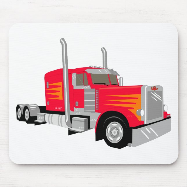 Alfombrilla De Ratón Semi Truck (Frente)