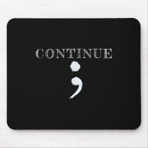 Alfombrilla De Ratón Semicolón Concienciación sobre la salud mental Pre