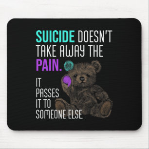 Alfombrilla De Ratón Semicolón de sensibilización sobre el suicidio Sal