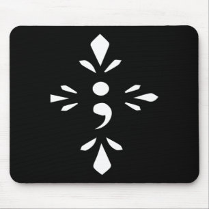 Alfombrilla De Ratón Semicolon (prevención del suicidio) Conciencia men
