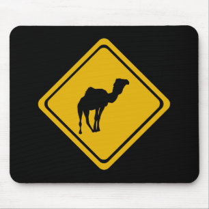 Alfombrilla De Ratón señal de carretera de camello