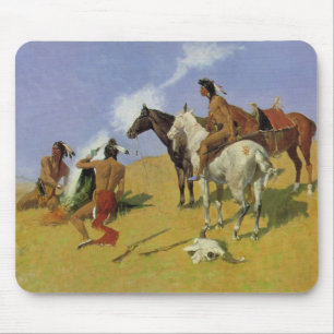 Alfombrilla De Ratón Señal de humo ~ Frederic Remington