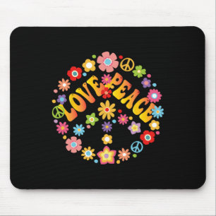 Alfombrilla De Ratón SEÑAL DE PAZ AMO a la sala de disfraces Groovy Hip