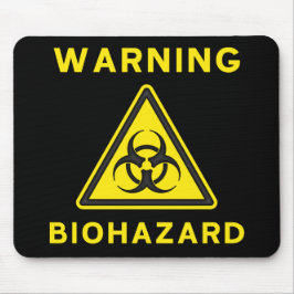 Alfombrilla De Ratón Señal de peligro del Biohazard Mousepad