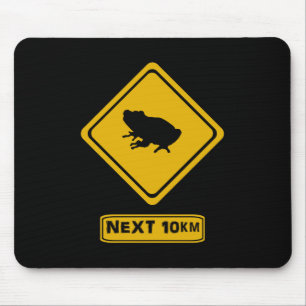 Alfombrilla De Ratón señal de ruta de rana