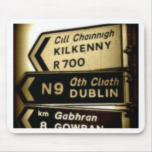 Alfombrilla De Ratón Señales de Carretera de Irlanda