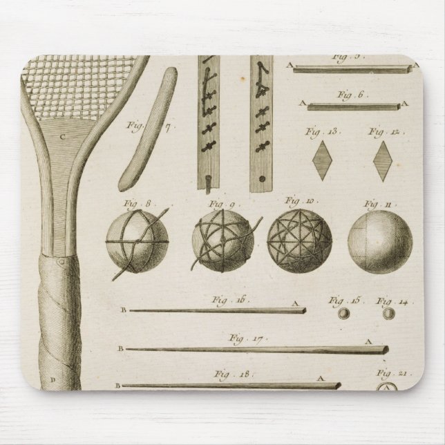 Alfombrilla De Ratón Señales de las estafas y del billar de tenis, del (Frente)