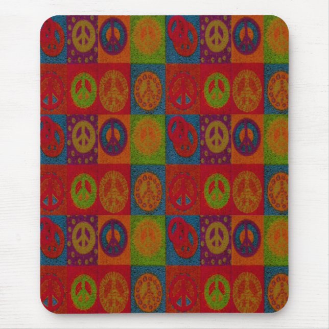 Alfombrilla De Ratón Señales de paz silvestre - Mousepad (Frente)