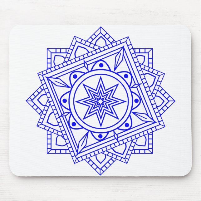 Alfombrilla De Ratón Sencilla Mandala 2 Mouse Pad (Frente)