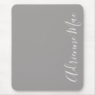 Alfombrilla De Ratón Sencillamente Elegante Ash Gray Personalizado