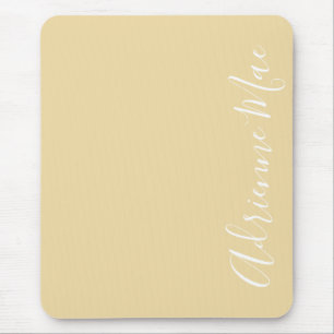 Alfombrilla De Ratón Sencillamente Elegante Nombre Sunlight Marfil Pers