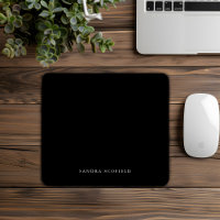 Sencillo formal personalizado negro
