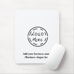 Alfombrilla De Ratón Sencillo y elegante logo del personalizado aquí ra