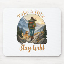 Senderismo Vintage con Perro Insignia Retro Hike M