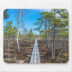 Alfombrilla De Ratón Sendero de madera sobre pantano