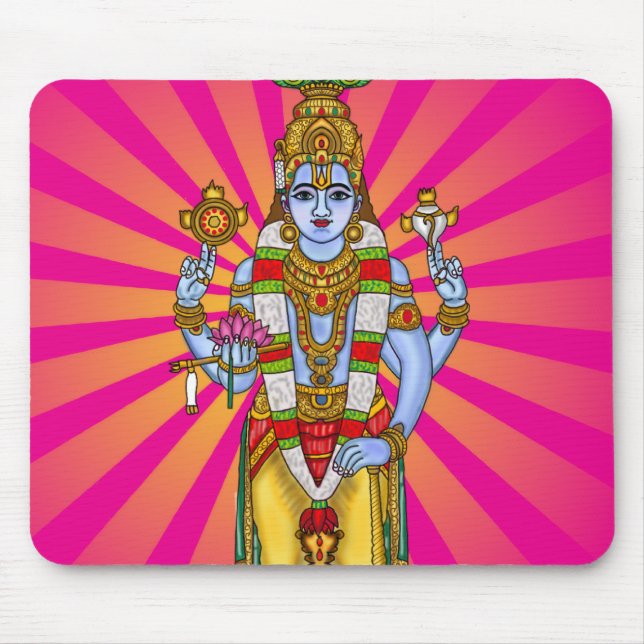 Alfombrilla De Ratón Señor Vishnu  (Frente)