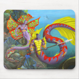 Alfombrilla De Ratón Señor y señora la Atlántida Mousepad