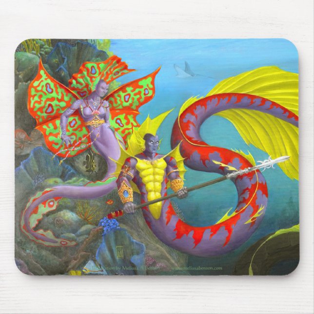 Alfombrilla De Ratón Señor y señora la Atlántida Mousepad (Frente)