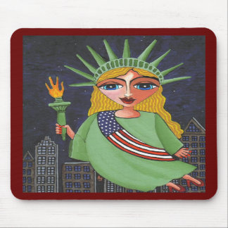 Alfombrilla De Ratón Señora Liberty - mousepad #2 del vuelo