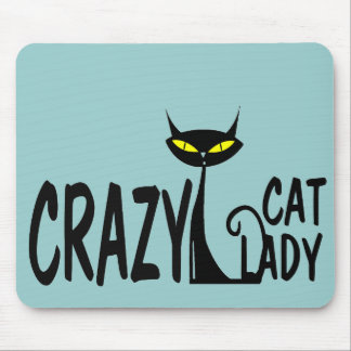 Alfombrilla De Ratón Señora loca del gato