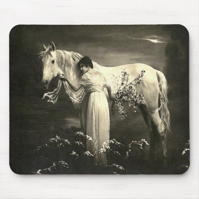 Alfombrilla De Ratón Señora Mousepad del Victorian del caballo del (Frente)