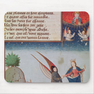 Alfombrilla De Ratón Señora Philosophy lleva Boethius en vuelo