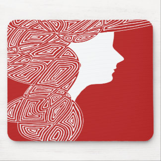 Alfombrilla De Ratón Señora roja Mousepad