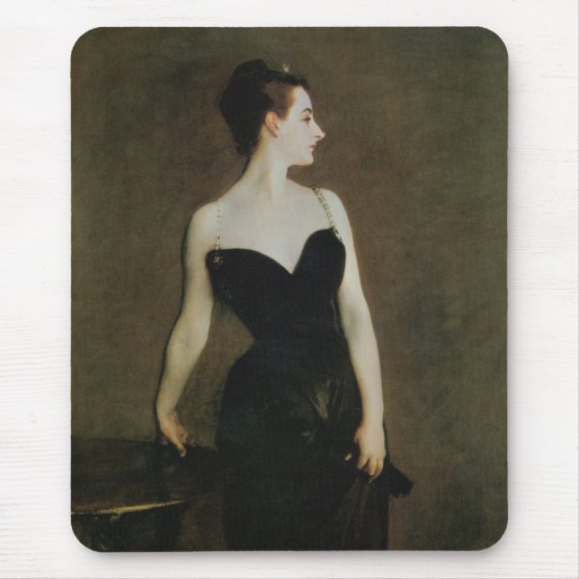 Alfombrilla De Ratón Señora X de John Singer Sargent (Frente)