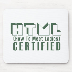 Alfombrilla De Ratón Señoras certificadas HTML