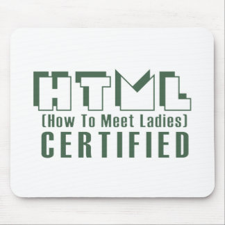 Alfombrilla De Ratón Señoras certificadas HTML