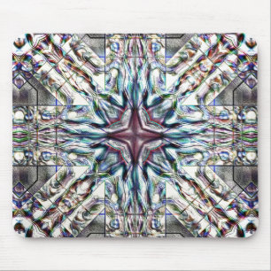 Alfombrilla De Ratón Sensación de textura kaleidoscopio en colores plat