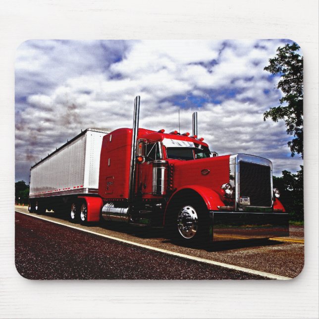 Alfombrilla De Ratón Sensenig Peterbilt rojo 379 Mousepad (Frente)