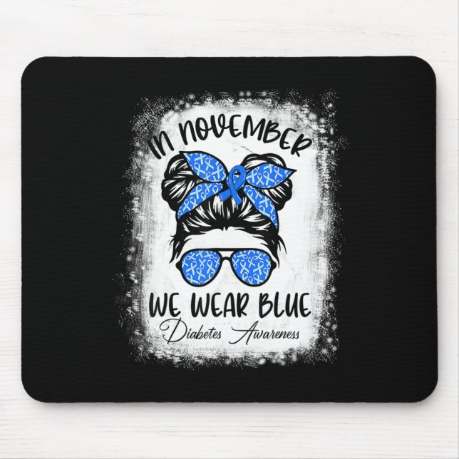 Alfombrilla De Ratón Sensibilización de los guerreros sobre la diabetes (Frente)