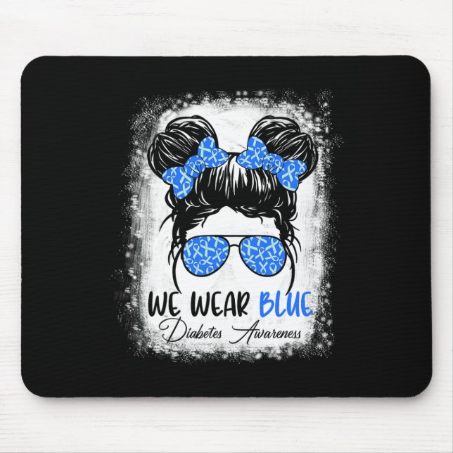 Alfombrilla De Ratón Sensibilización de los guerreros sobre la diabetes (Frente)
