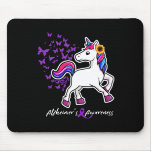 Alfombrilla De Ratón Sensibilización de Unicorn Purple Heimerheimer - F