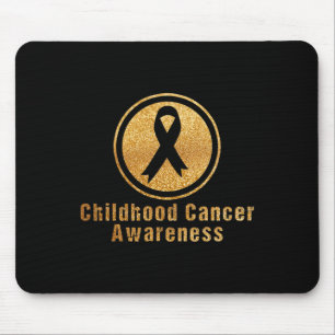 Alfombrilla De Ratón Sensibilización Retro Sobre El Cáncer Infantil En