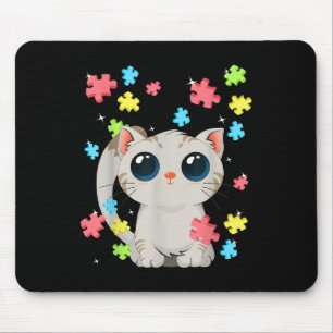 Alfombrilla De Ratón Sensibilización sobre autismo Cuidan Gato Gatito C