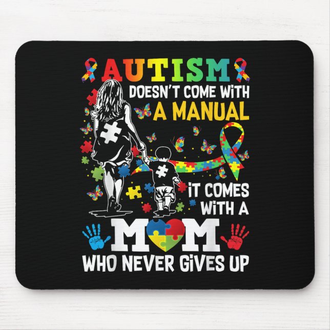 Alfombrilla De Ratón Sensibilización Sobre El Autismo 2024 No Incluye U (Frente)